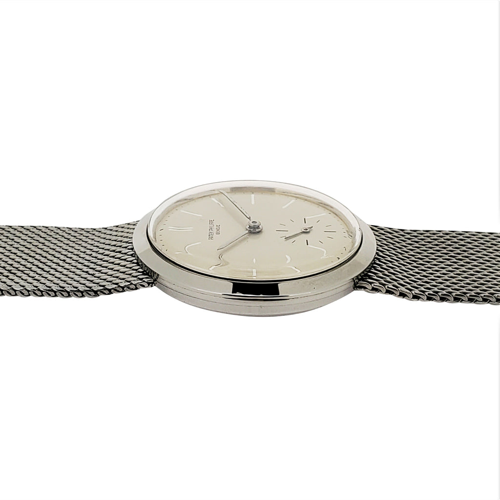 Patek Philippe 3419/1A ; Vintage water resistant stainless steel Calatrava Watch circa 1960