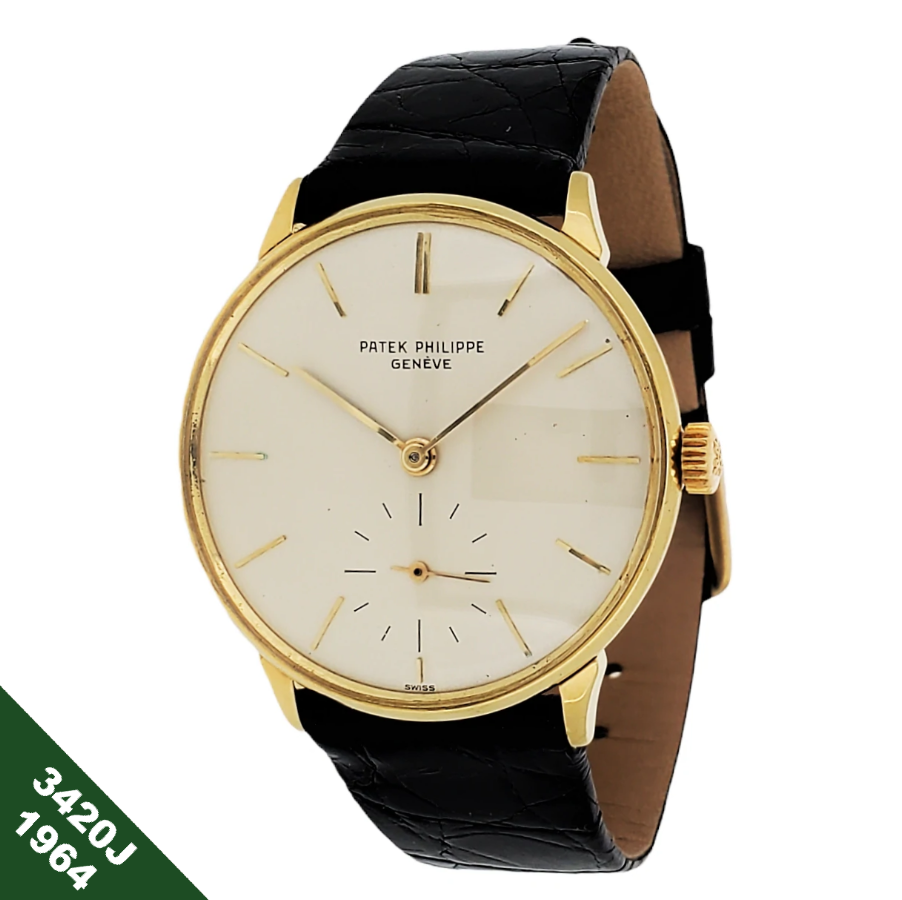 Patek Philippe 3420J Vintage Classic Calatrava Watch 34mm,  Circa 1964