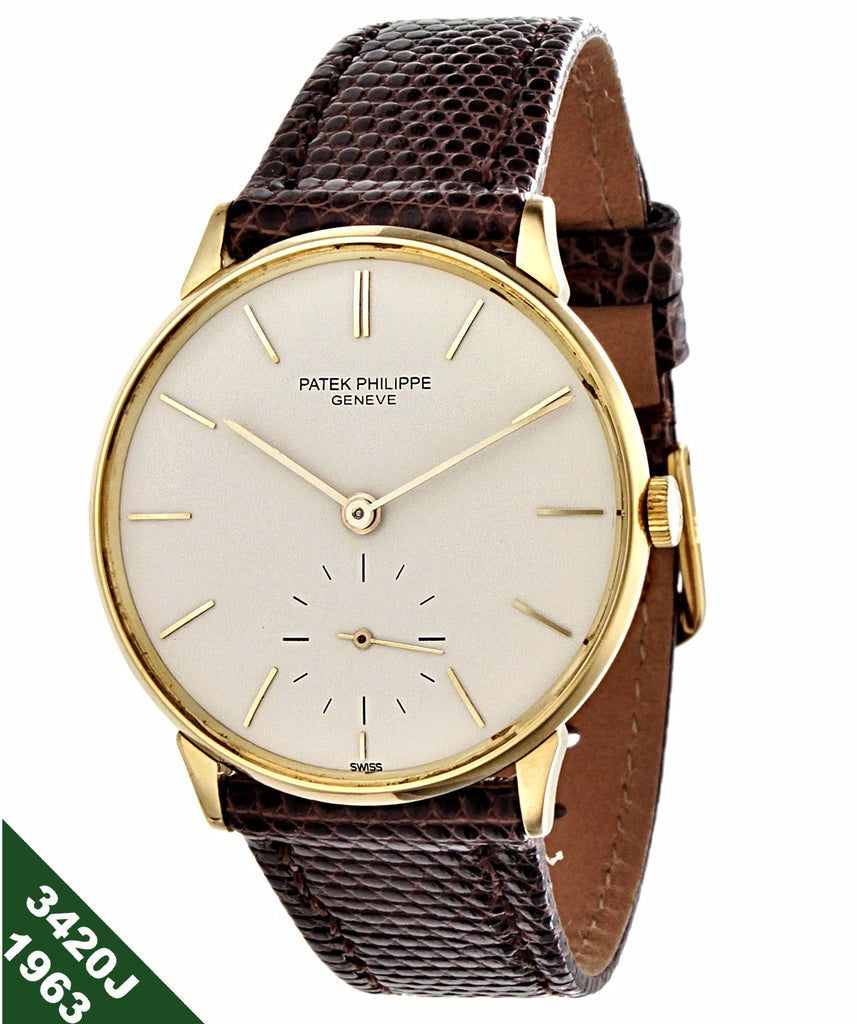 Patek Philippe 3420J Calatrava Watch 34 mm with 12 400 AM Amagnetic  circa 1963