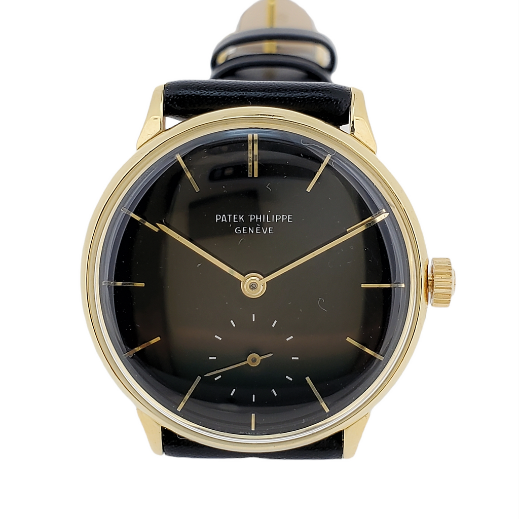 Patek Philippe 3420J Vintage Classic Calatrava Watch 34mm with Black Dial  Circa 1965