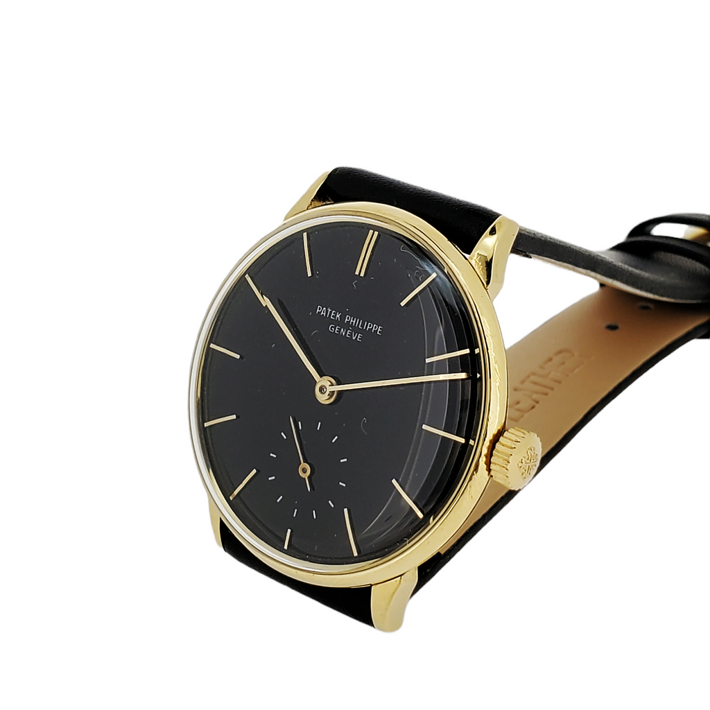 Patek Philippe 3420J Vintage Classic Calatrava Watch 34mm with Black Dial  Circa 1965