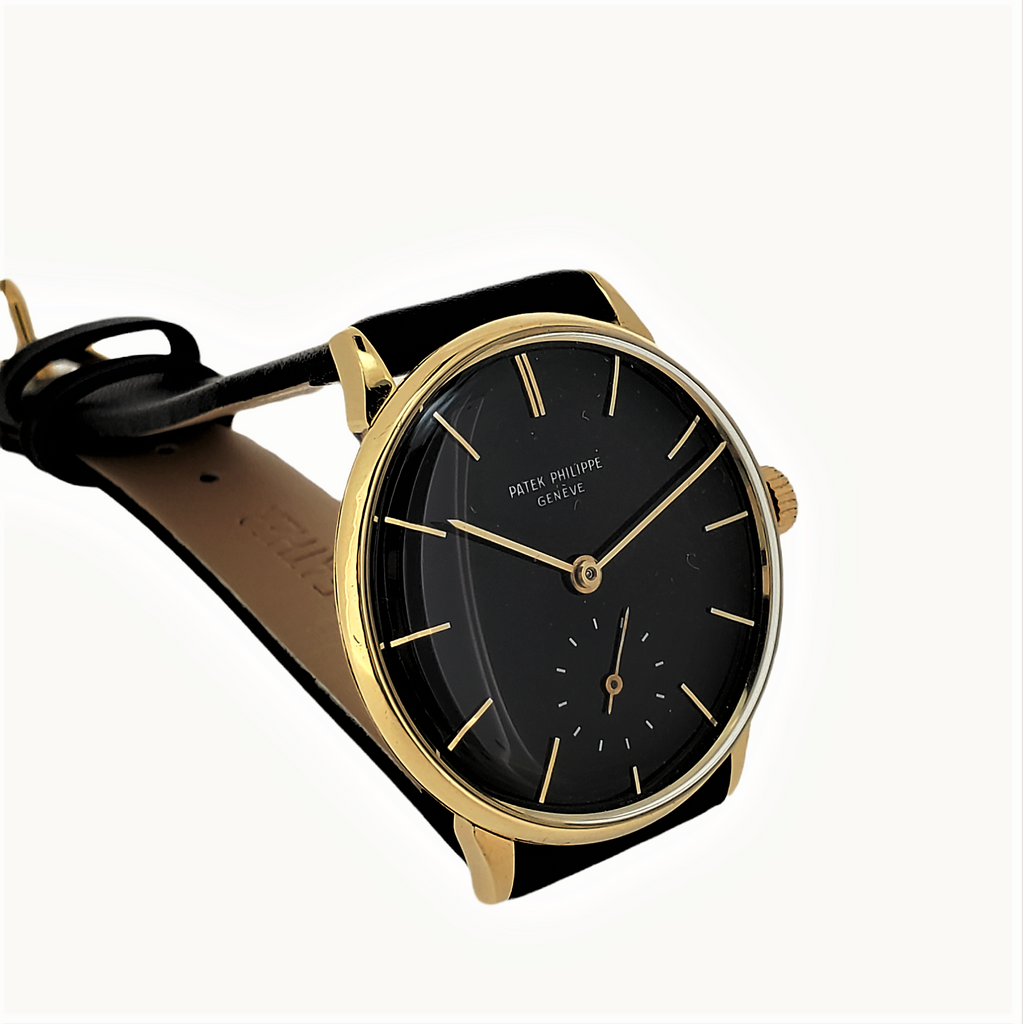 Patek Philippe 3420J Vintage Classic Calatrava Watch 34mm with Black Dial  Circa 1965