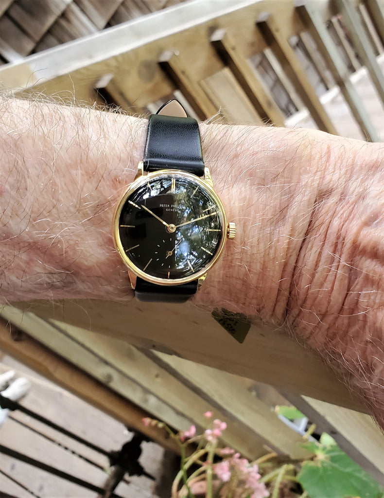 Patek Philippe 3420J Vintage Classic Calatrava Watch 34mm with Black Dial  Circa 1965