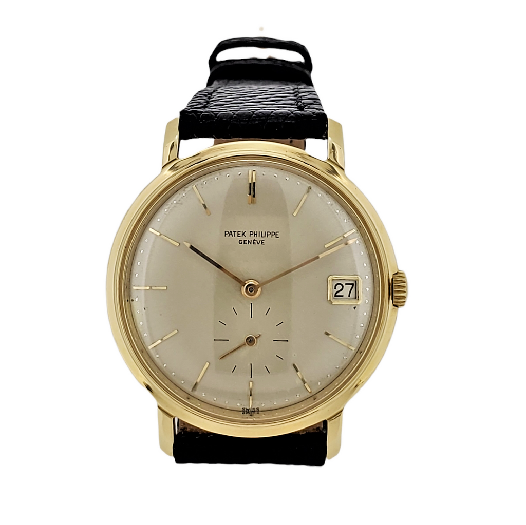Patek Philippe 3445J Vintage Automatic Date Calatrava Watch, With Orig. Cert. Circa 1967