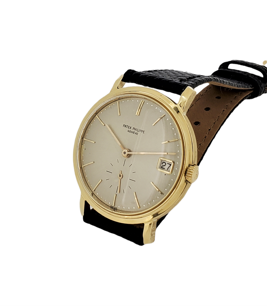 Patek Philippe 3445J Vintage Automatic Date Calatrava Watch, With Orig. Cert. Circa 1967