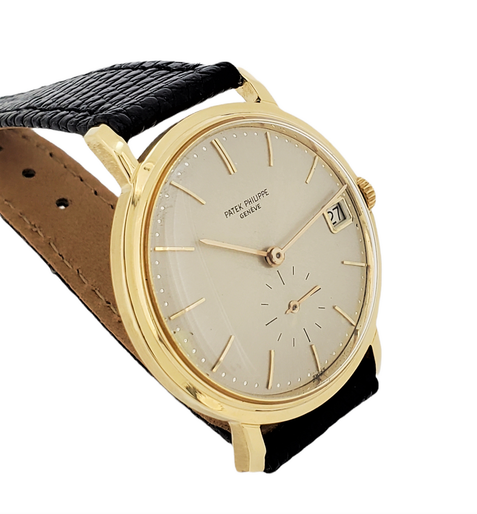 Patek Philippe 3445J Vintage Automatic Date Calatrava Watch, With Orig. Cert. Circa 1967