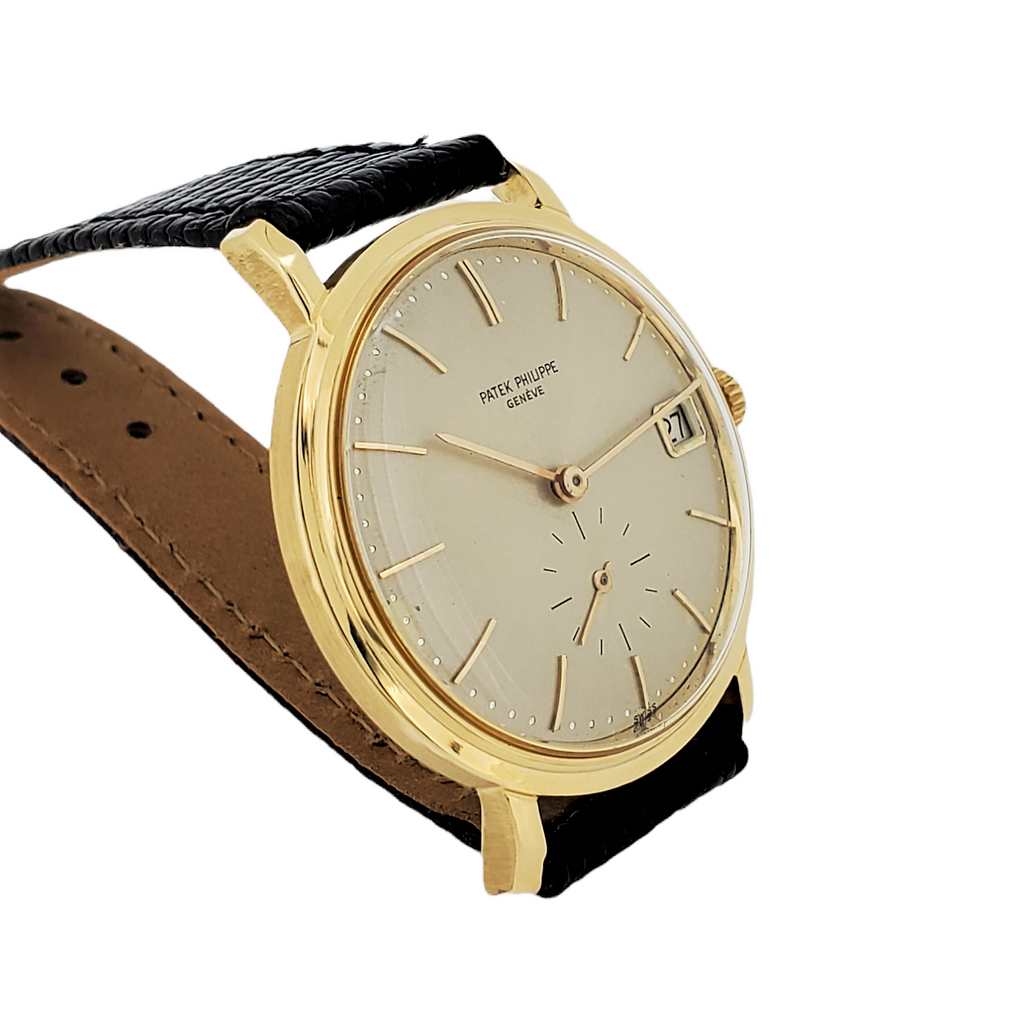 Patek Philippe 3445J Vintage Automatic Date Calatrava Watch, With Orig. Cert. Circa 1967