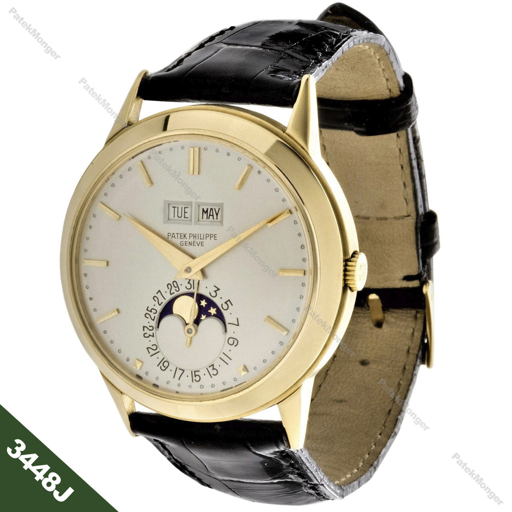 Patek Philippe 3448J Vintage Perpetual Calendar Watch circa 1971