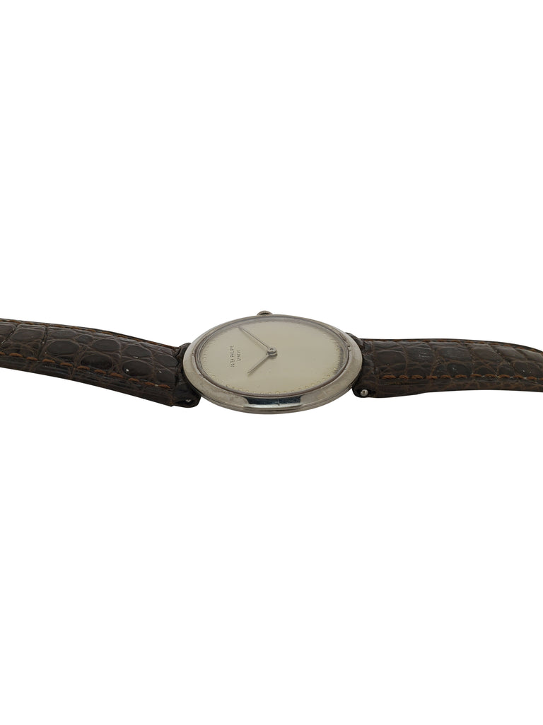 Patek Philippe 3459 Vintage 18K white gold extra thin 32 mm Calatrava;  Circa 1962