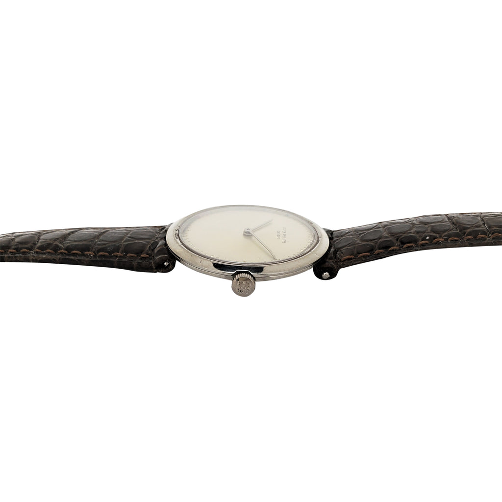 Patek Philippe 3459 Vintage 18K white gold extra thin 32 mm Calatrava;  Circa 1962