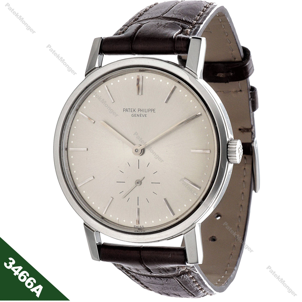 Patek Philippe 3466A Vintage Stainless Steel Automatic Calatrava Watch 35mm Circa 1967