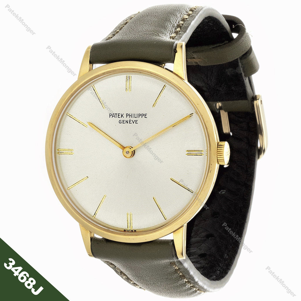 Patek Philippe 3468J Vintage Classic 33mm Calatrava Watch circa 1965