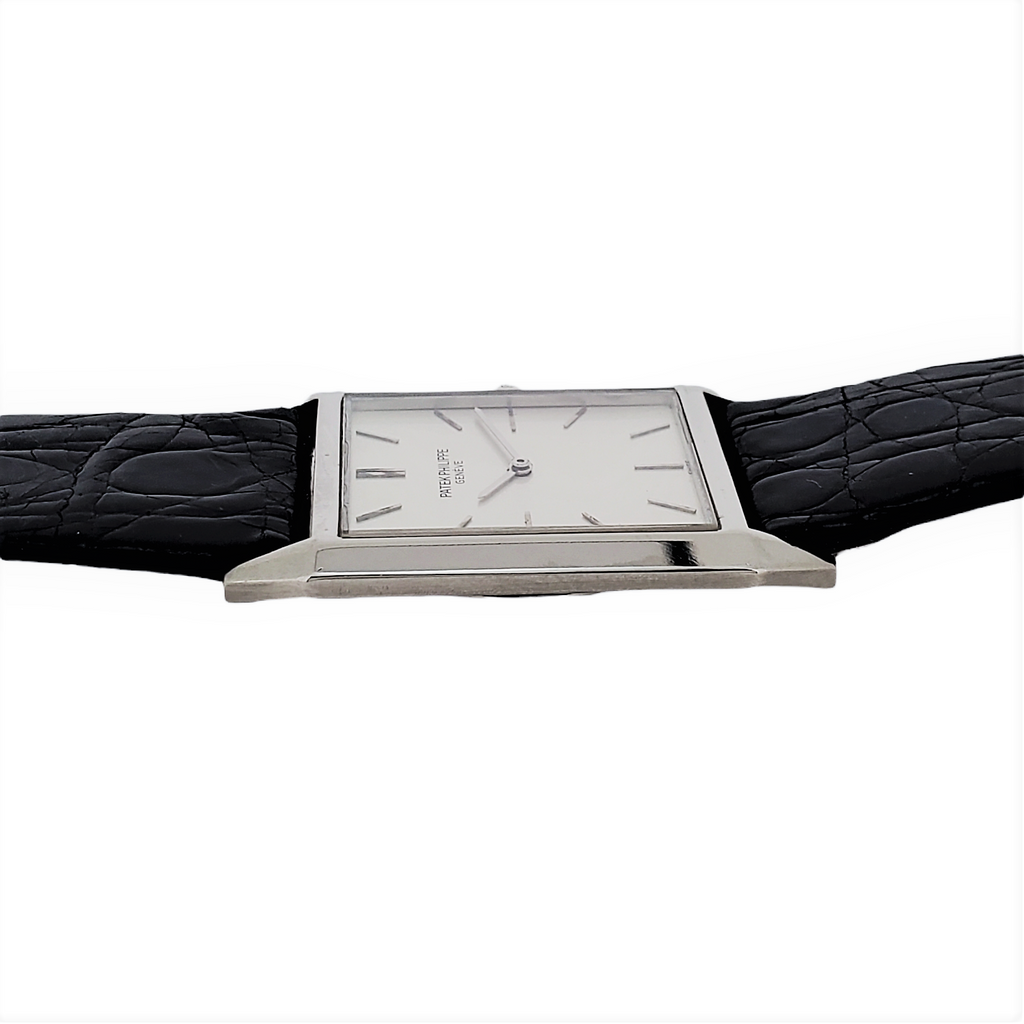 Patek Philippe 3491G Extra Thin Rectangular Dress Watch; Circa 1965-66