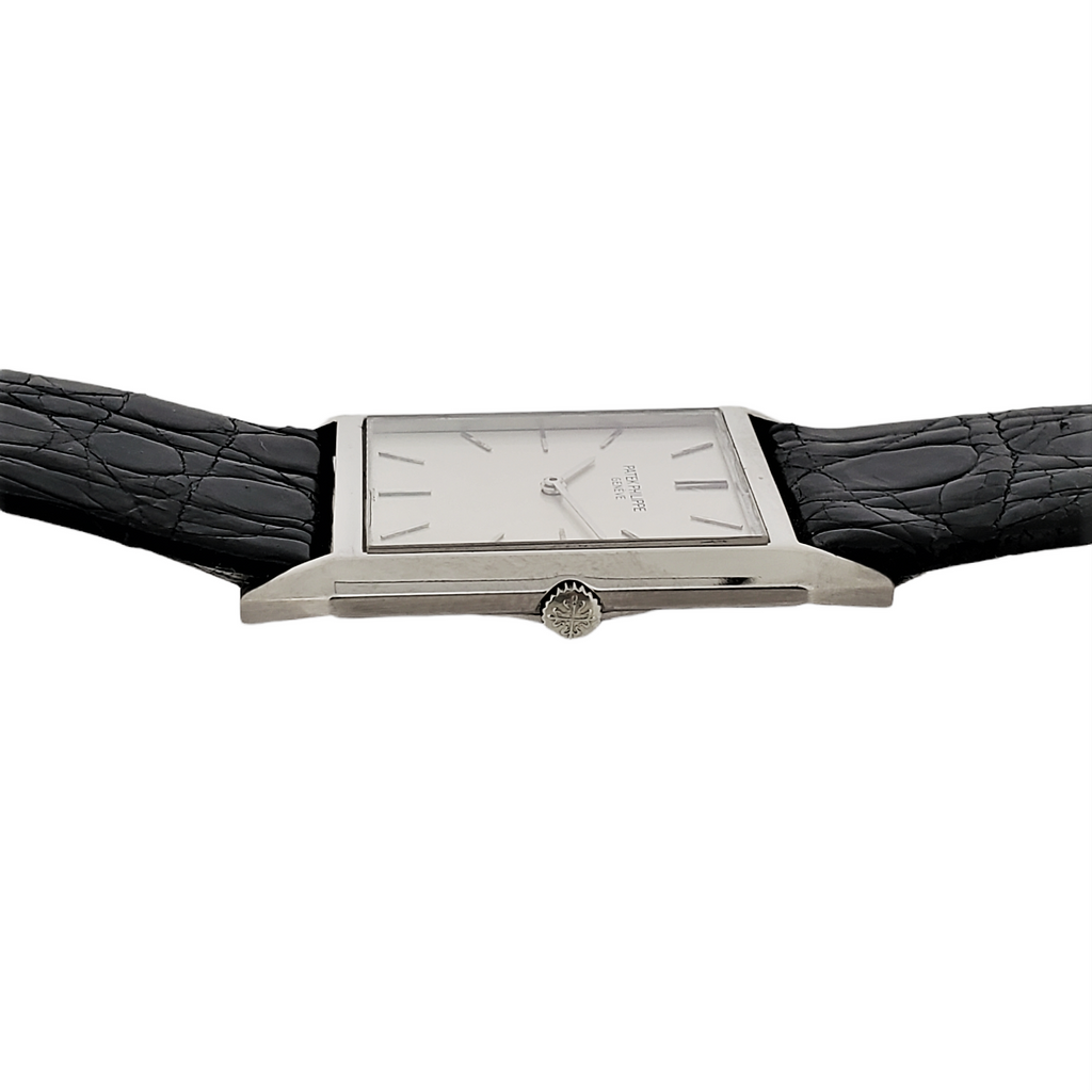 Patek Philippe 3491G Extra Thin Rectangular Dress Watch; Circa 1965-66