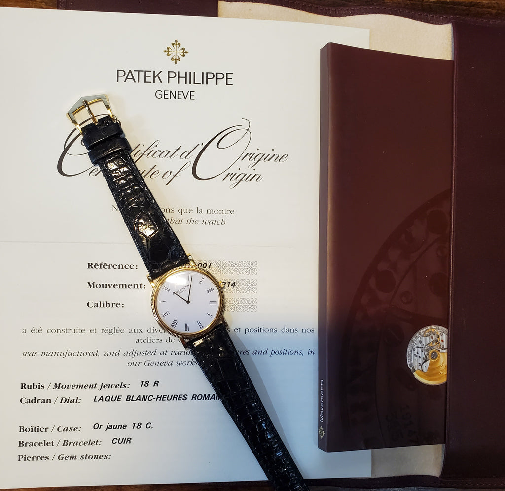 Patek Philippe 3520D Extra Thin Calatrava Watch New Unworn, Circa 2000
