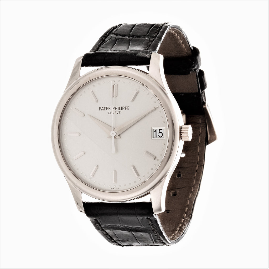 Patek Philippe 3998P Automatic Platinum Calatrava Watch circa 1999