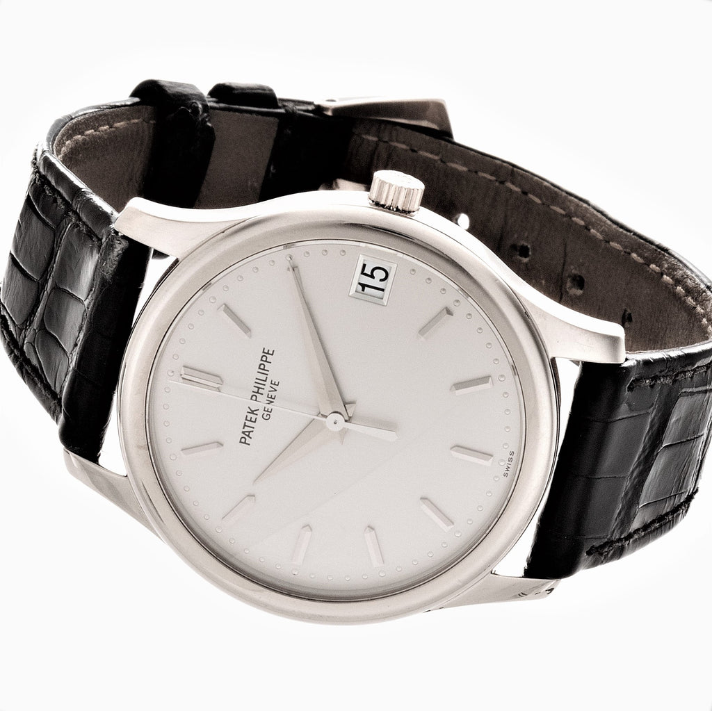 Patek Philippe 3998P Automatic Platinum Calatrava Watch circa 1999