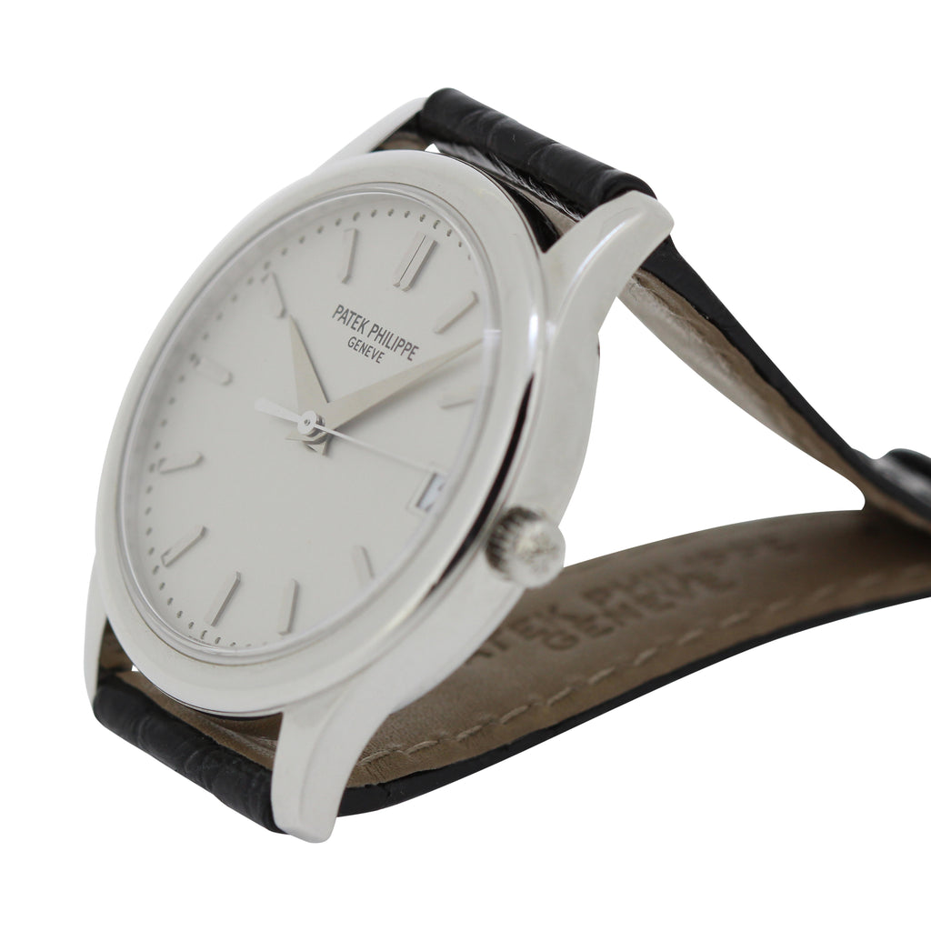 Patek Philippe 3998P Automatic Platinum Calatrava Watch circa 1999