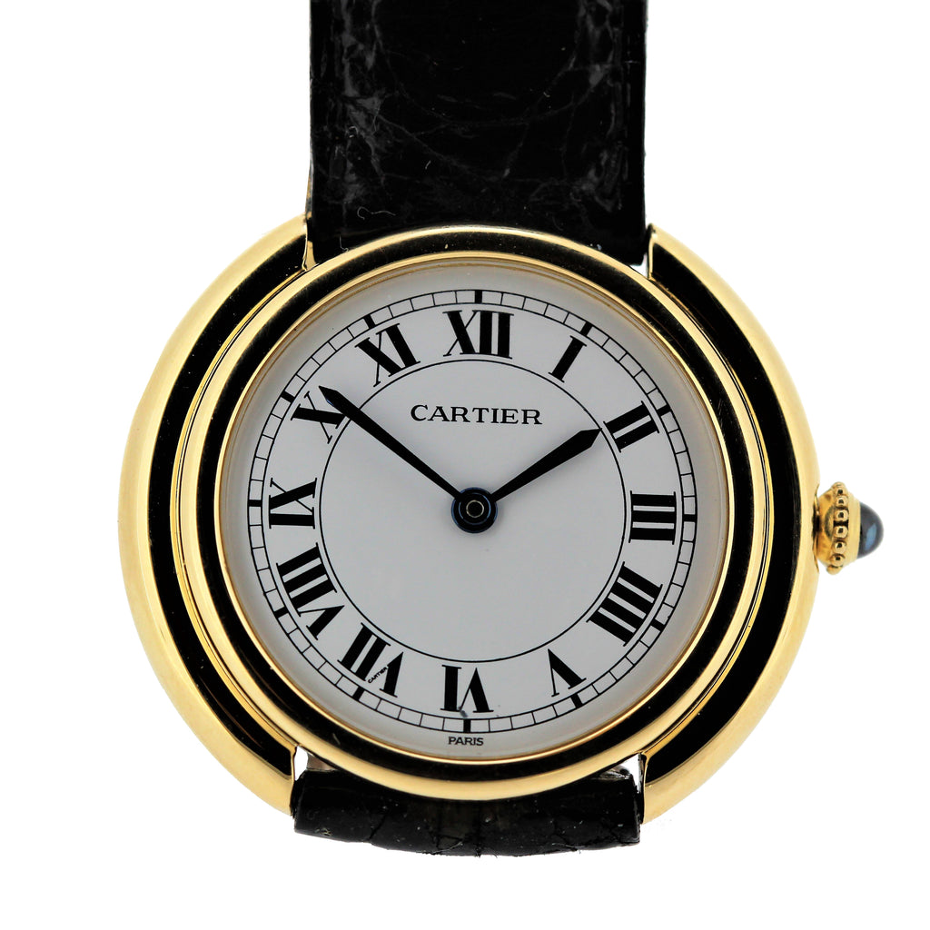 Cartier Paris Vendome Large Automatic Watch with Deployant buckle,Circa 1975