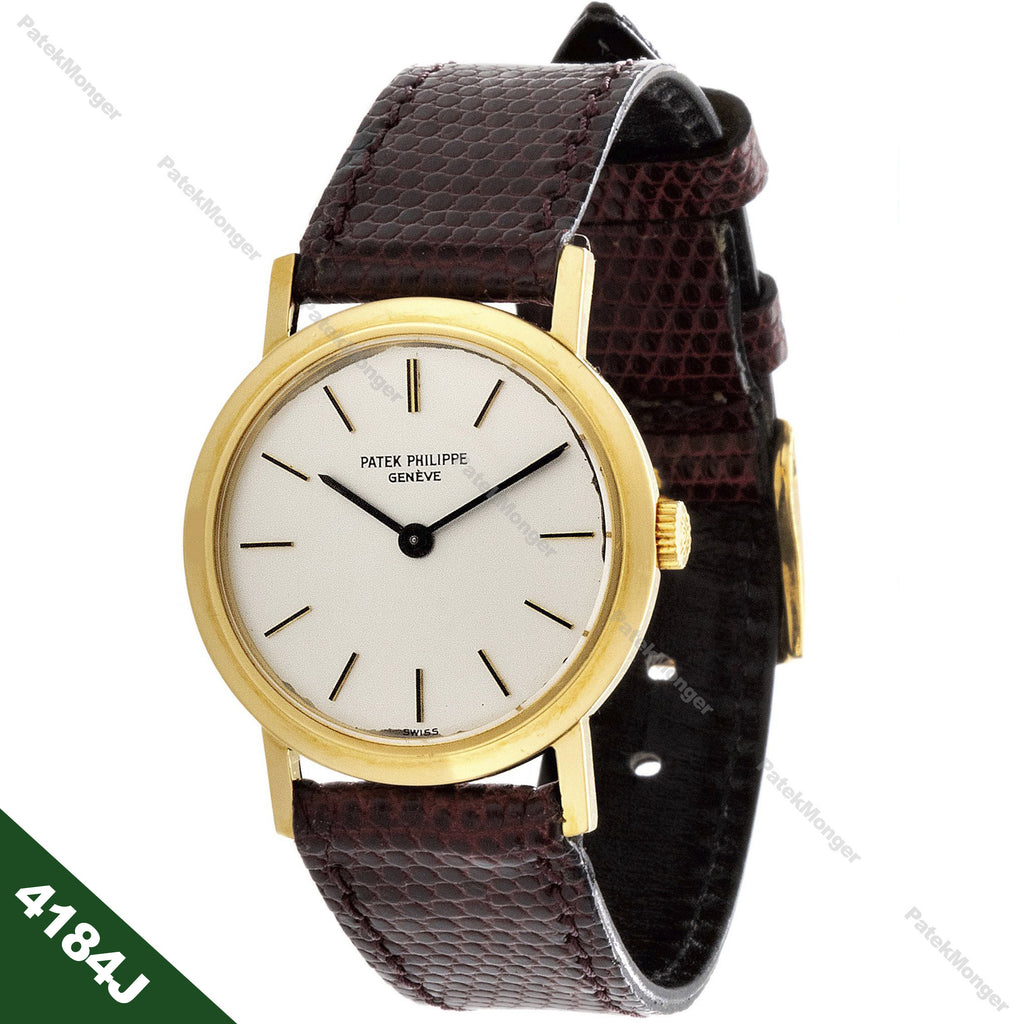 Patek Philippe 4184J Vintage Extra Thin Ladies Calatrava Watch Circa 1970