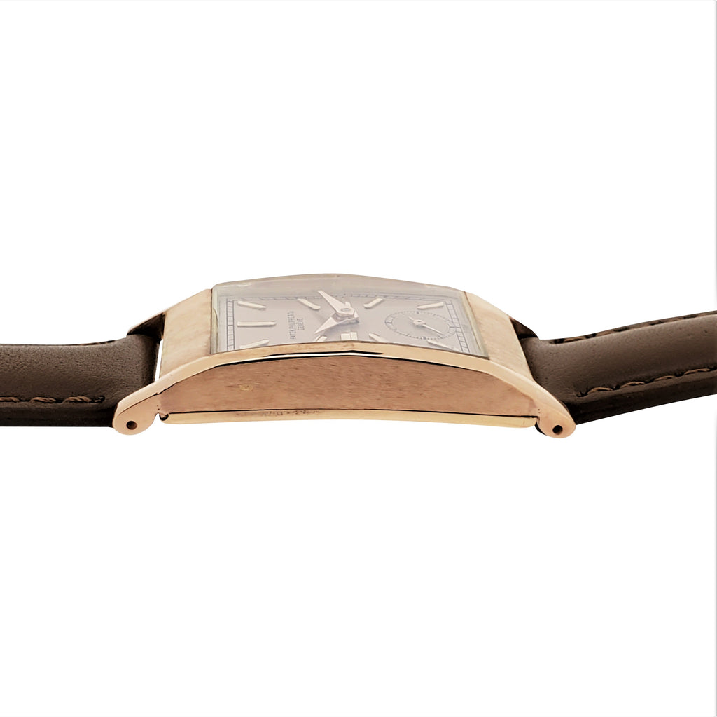 Patek Philippe 425R Vintage Iconic "Tegolino" Art Deco Watch in Rose Gold Circa 1942