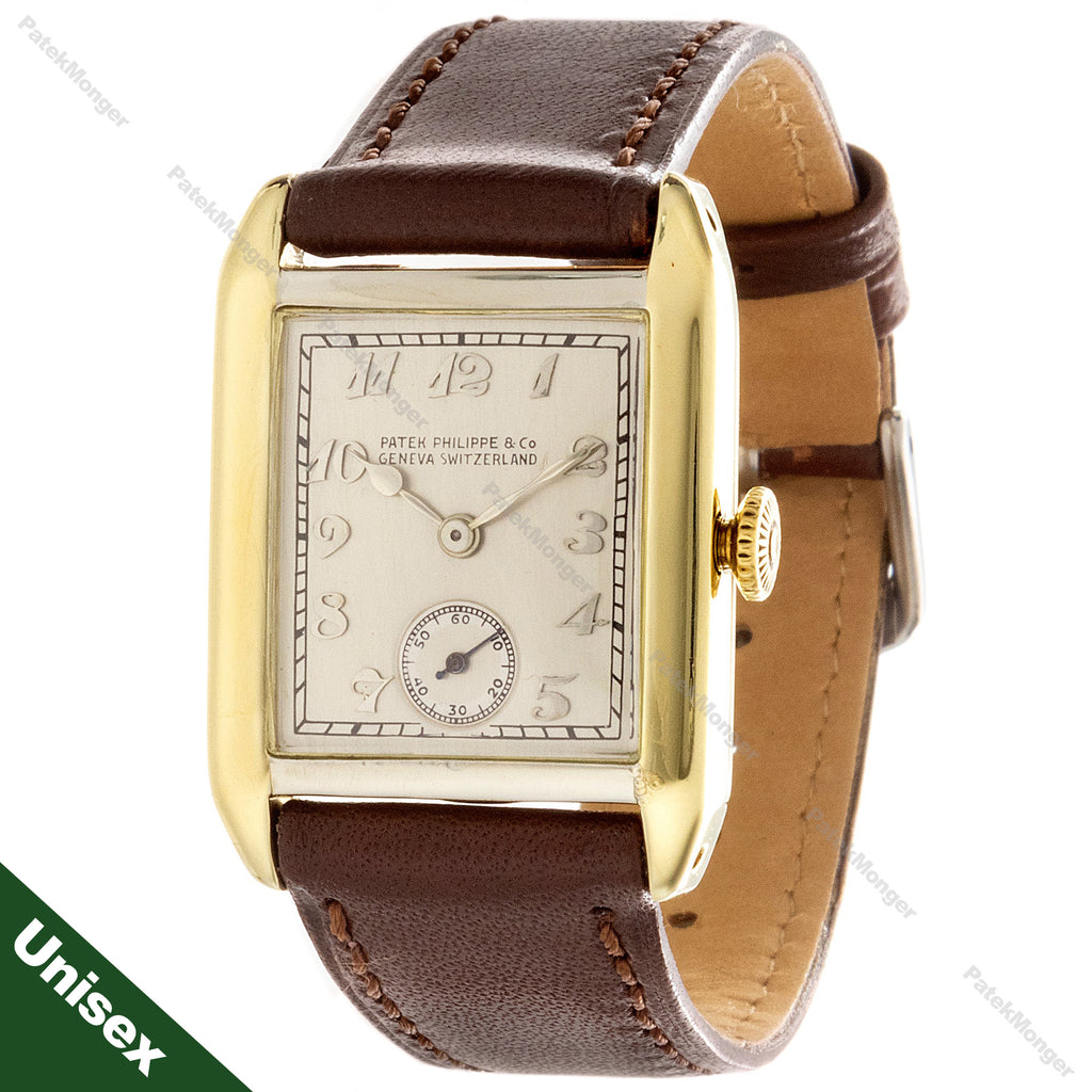 Patek Philippe 45JG Tank Style Art Deco Watch Circa 1926