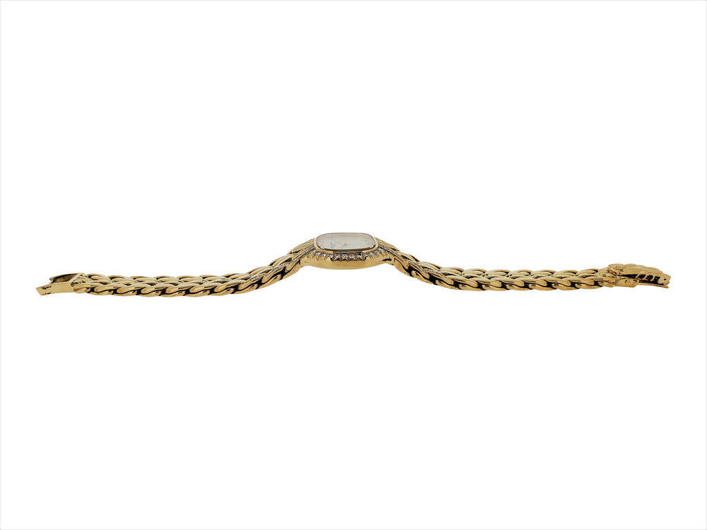 Patek Philippe 4815/3J; Cushion shape "La Flamme" diamond set Ladies bracelet watch, Circa 1990'S