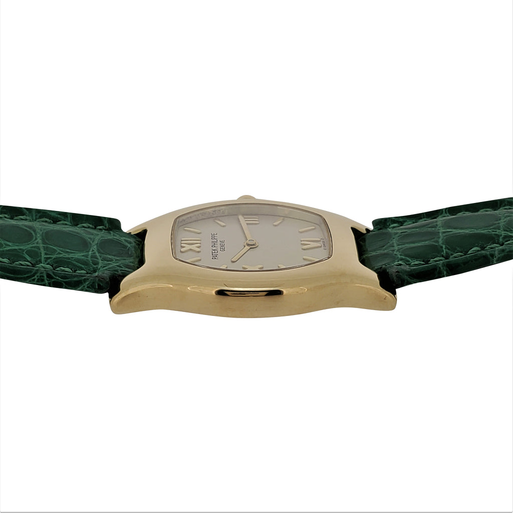 Patek Philippe 4850J Ladies Tonneau Cushion Shaped Watch circa 1997