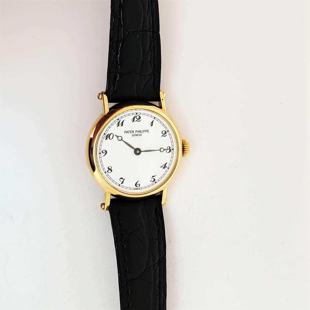Patek Philippe 4860J Ladies Officers Case Calatrava Watch Circa 1994