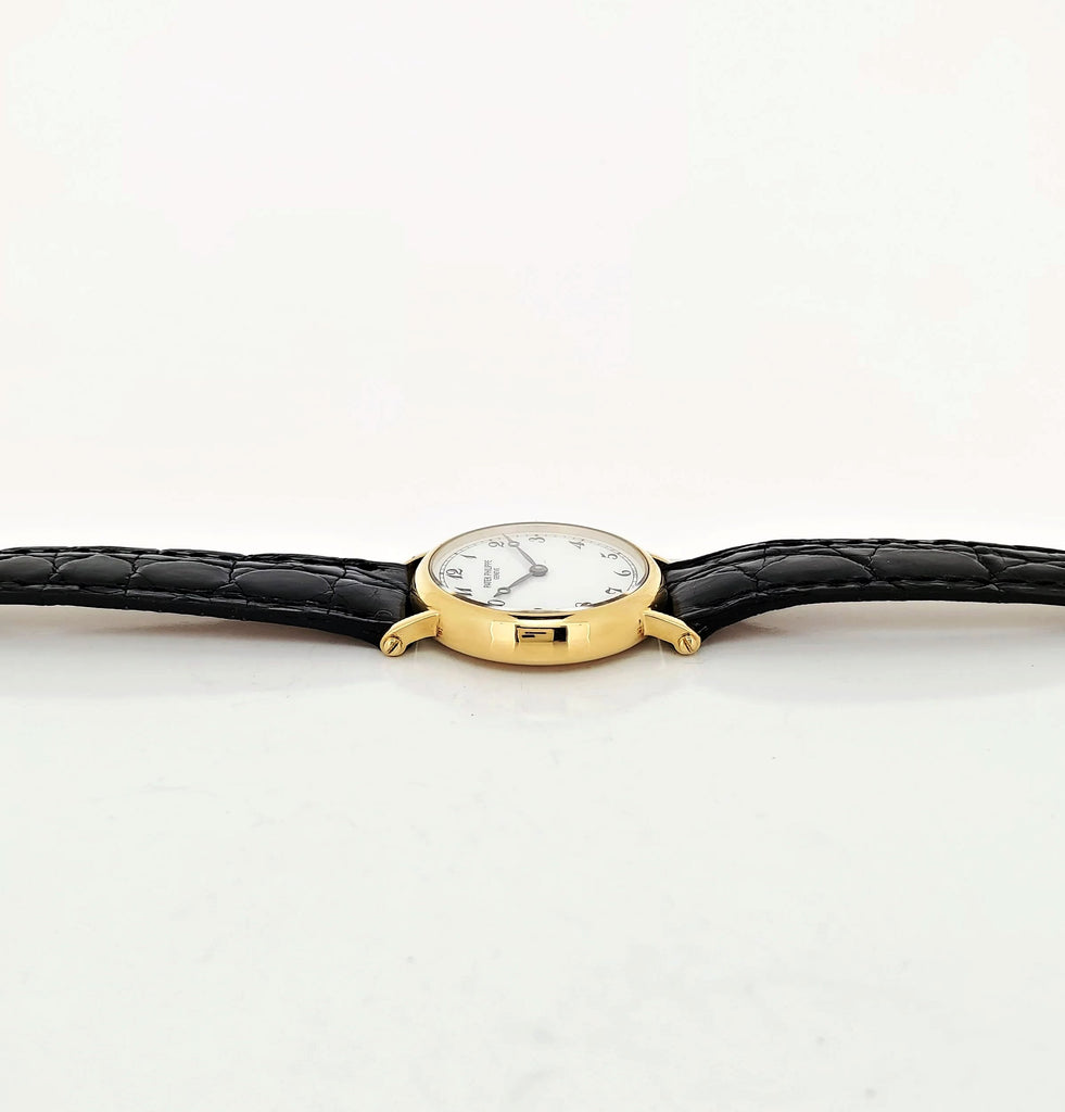 Patek Philippe 4860J Ladies Officers Case Calatrava Watch Circa 1994