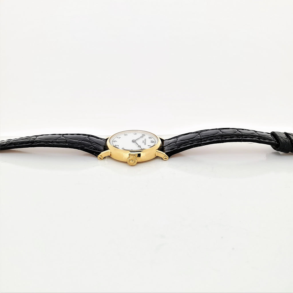 Patek Philippe 4860J Ladies Officers Case Calatrava Watch Circa 1994
