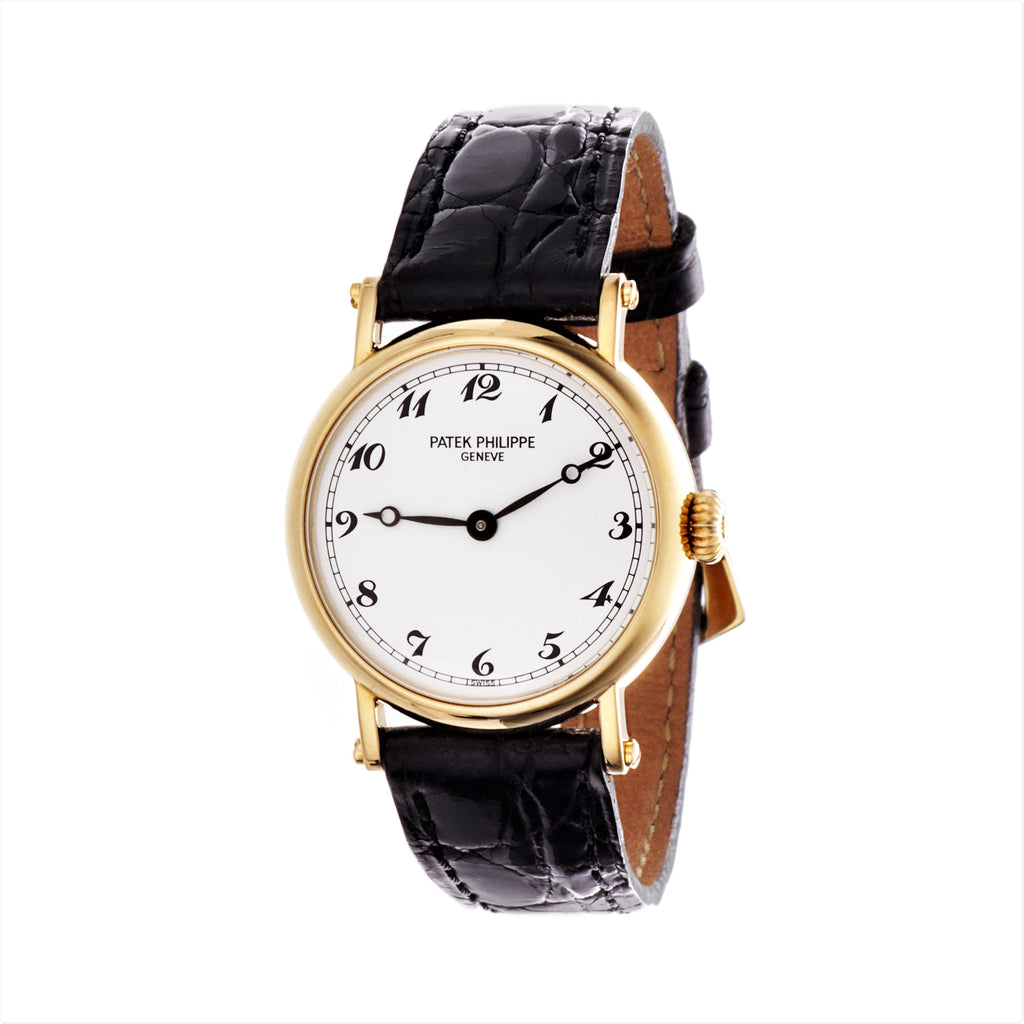 Patek Philippe 4860J Ladies Officers Case Calatrava Watch Circa 1994