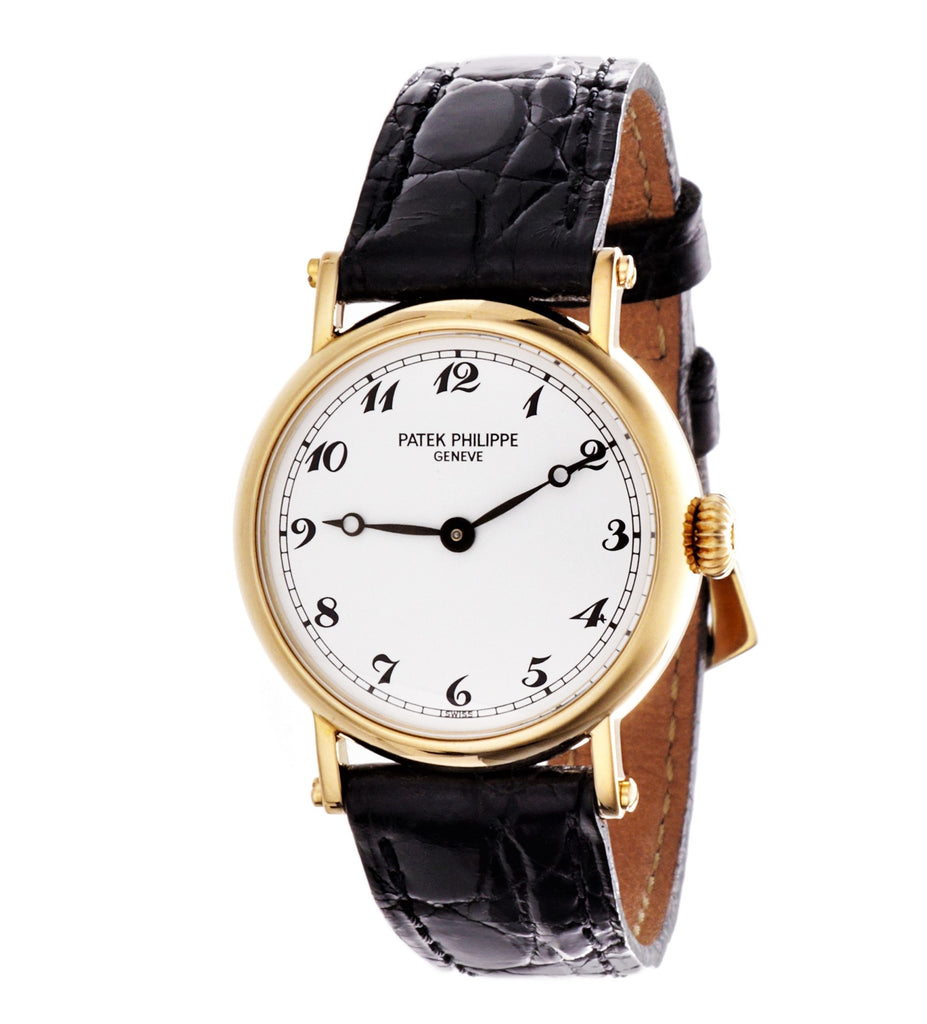 Patek Philippe 4860J Ladies Officers Case Calatrava Watch Circa 1994