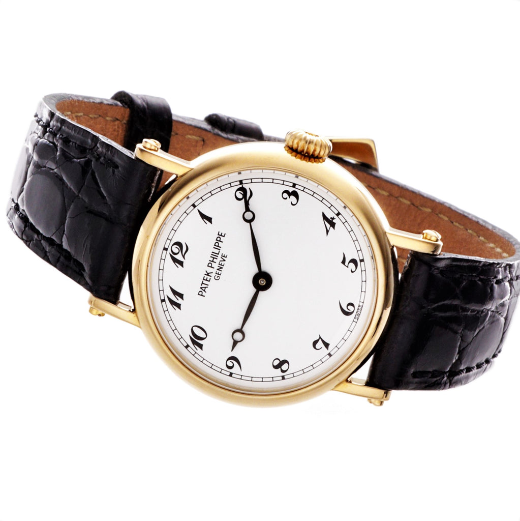 Patek Philippe 4860J Ladies Officers Case Calatrava Watch Circa 1994
