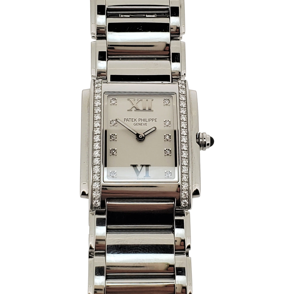 Patek Philippe 4910/1A-011 "Twenty-4"  Ladies diamond steel watch, Circa 2005