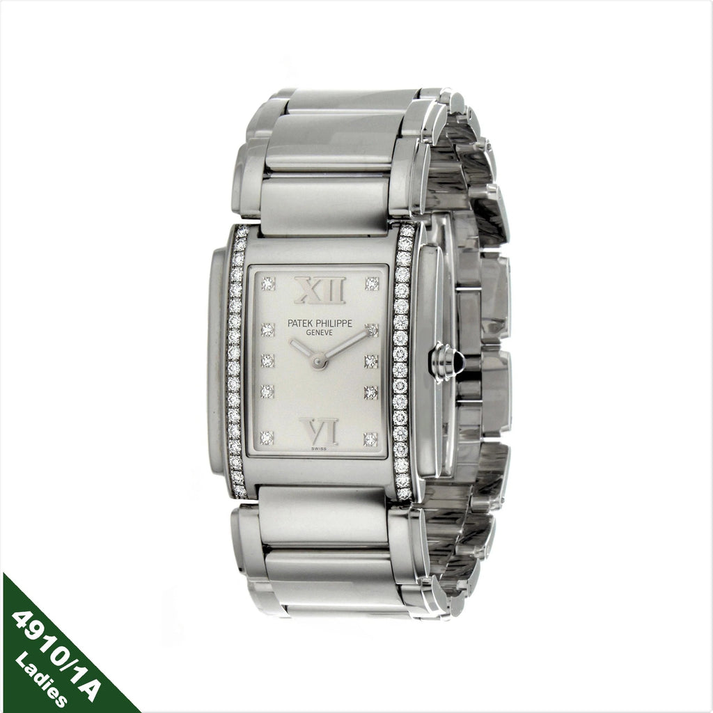 Patek Philippe 4910/1A-011 "Twenty-4"  Ladies diamond steel watch, Circa 2005