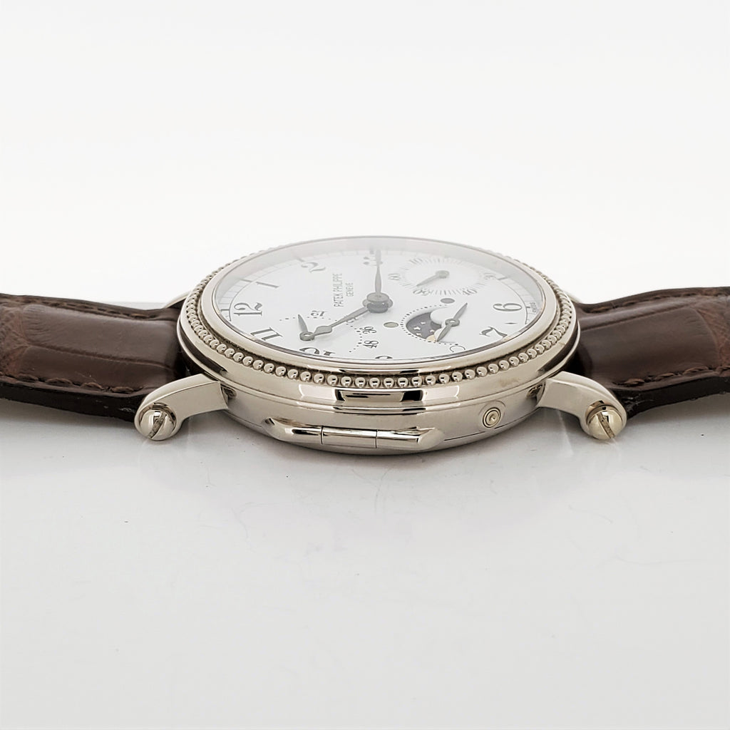 Patek Philippe 5015G Officers Case White Gold Complicated Watch circa 1997