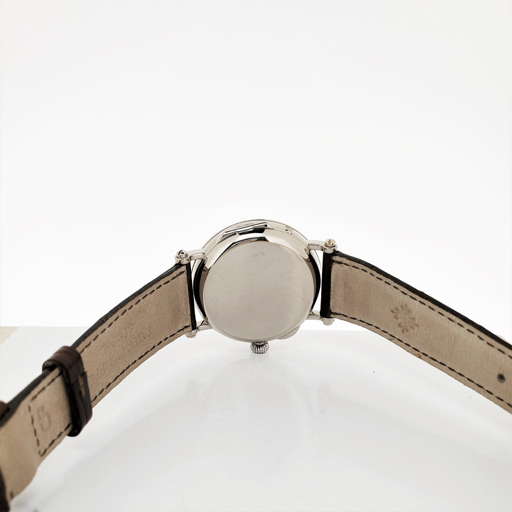 Patek Philippe 5015G Officers Case White Gold Complicated Watch circa 1997