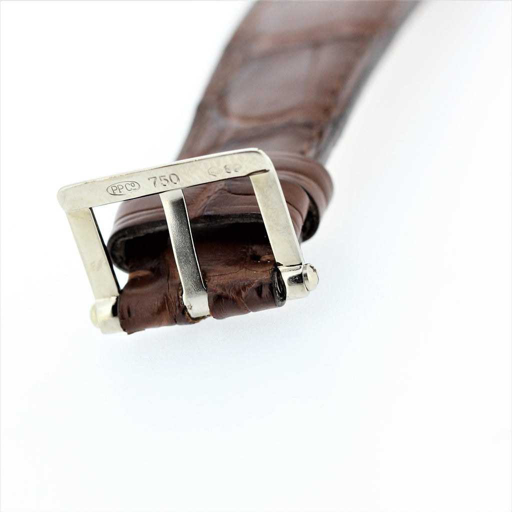 Patek Philippe 5015G Officers Case White Gold Complicated Watch circa 1997