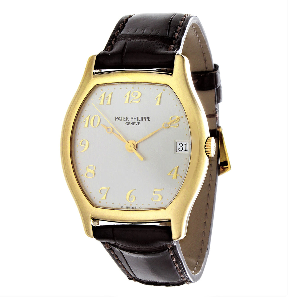 Patek Philippe 5030J Yellow gold Automatic Tonneau shape watch Circa 1995
