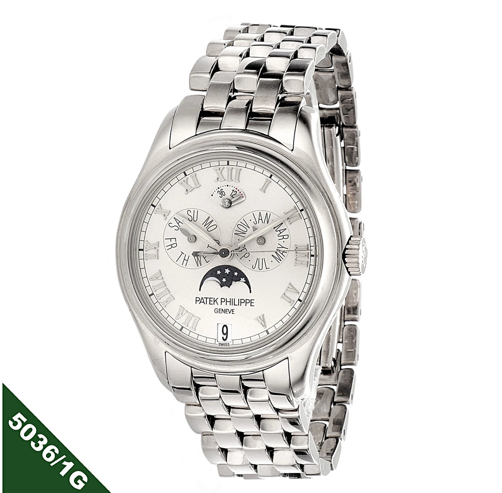 Patek Philippe 5036/1G Annual Calendar Watch in White Gold, Circa 2002