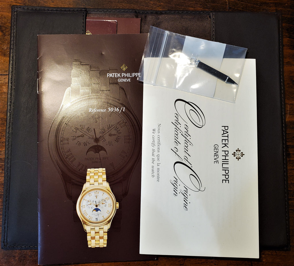 Patek Philippe 5036/1G Annual Calendar Watch in White Gold, Circa 2002