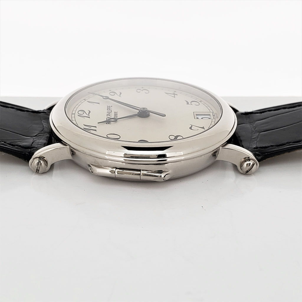 Patek Philippe 5053G Officers 36 mm hinge back  case Calatrava Circa 2001