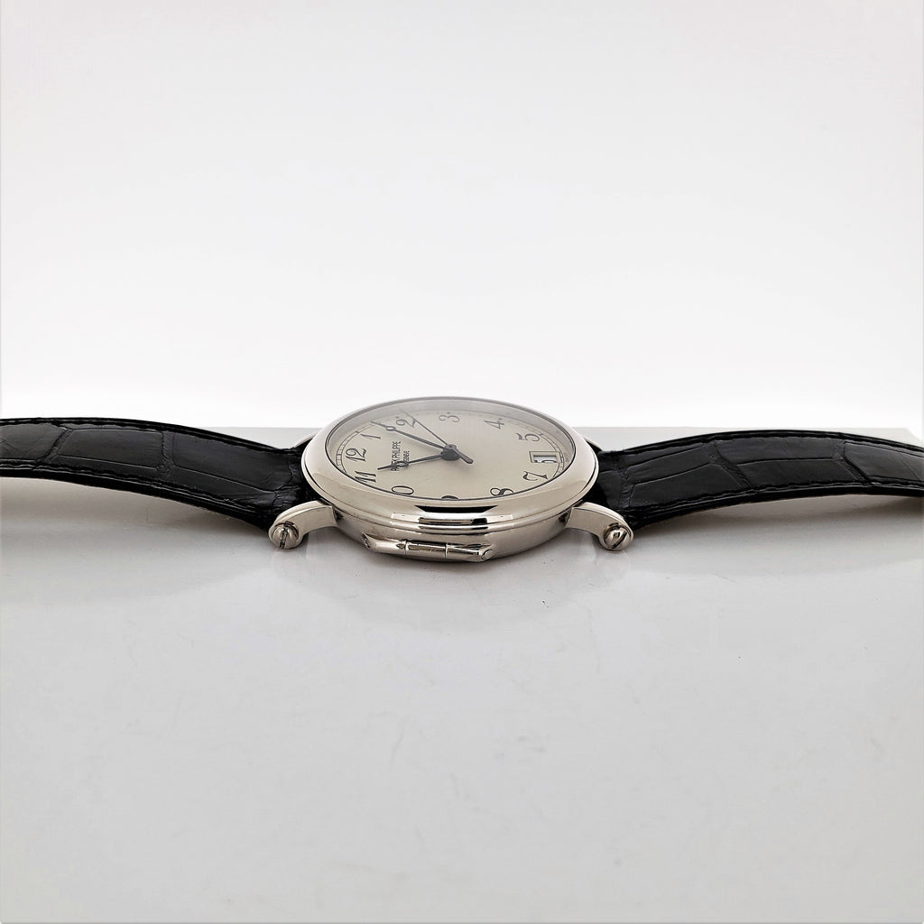 Patek Philippe 5053G Officers 36 mm hinge back  case Calatrava Circa 2001