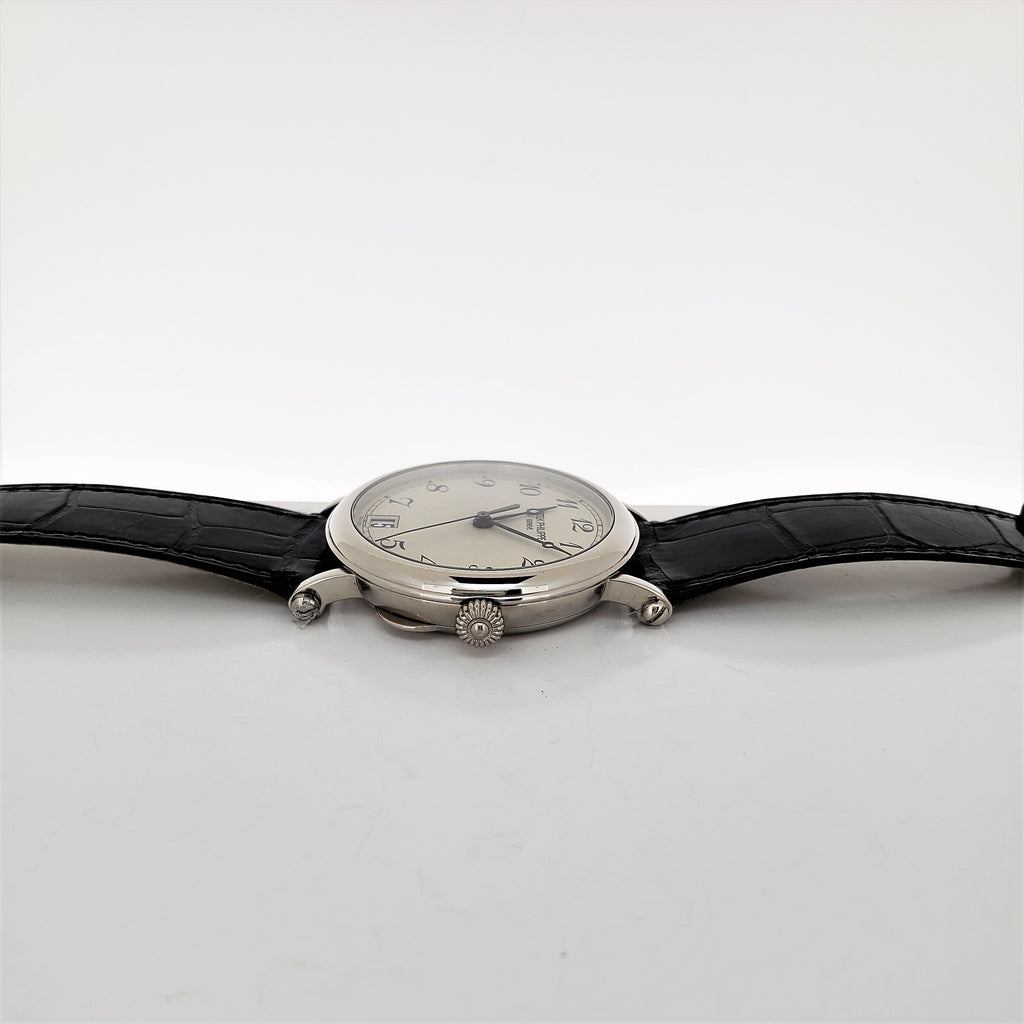 Patek Philippe 5053G Officers 36 mm hinge back  case Calatrava Circa 2001