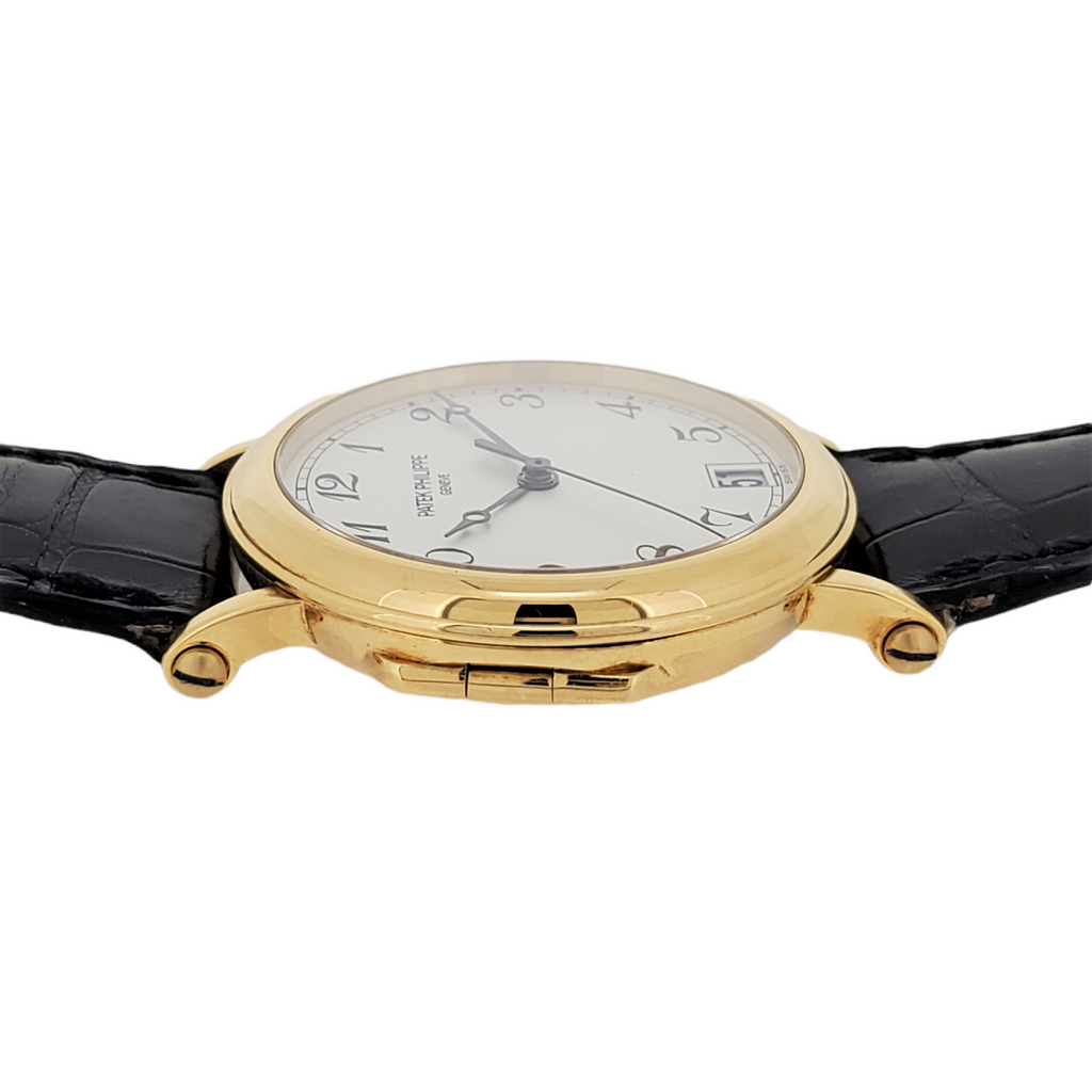 Patek Philippe 5053J Automatic Officers Case Watch, Full Set, Circa 2003