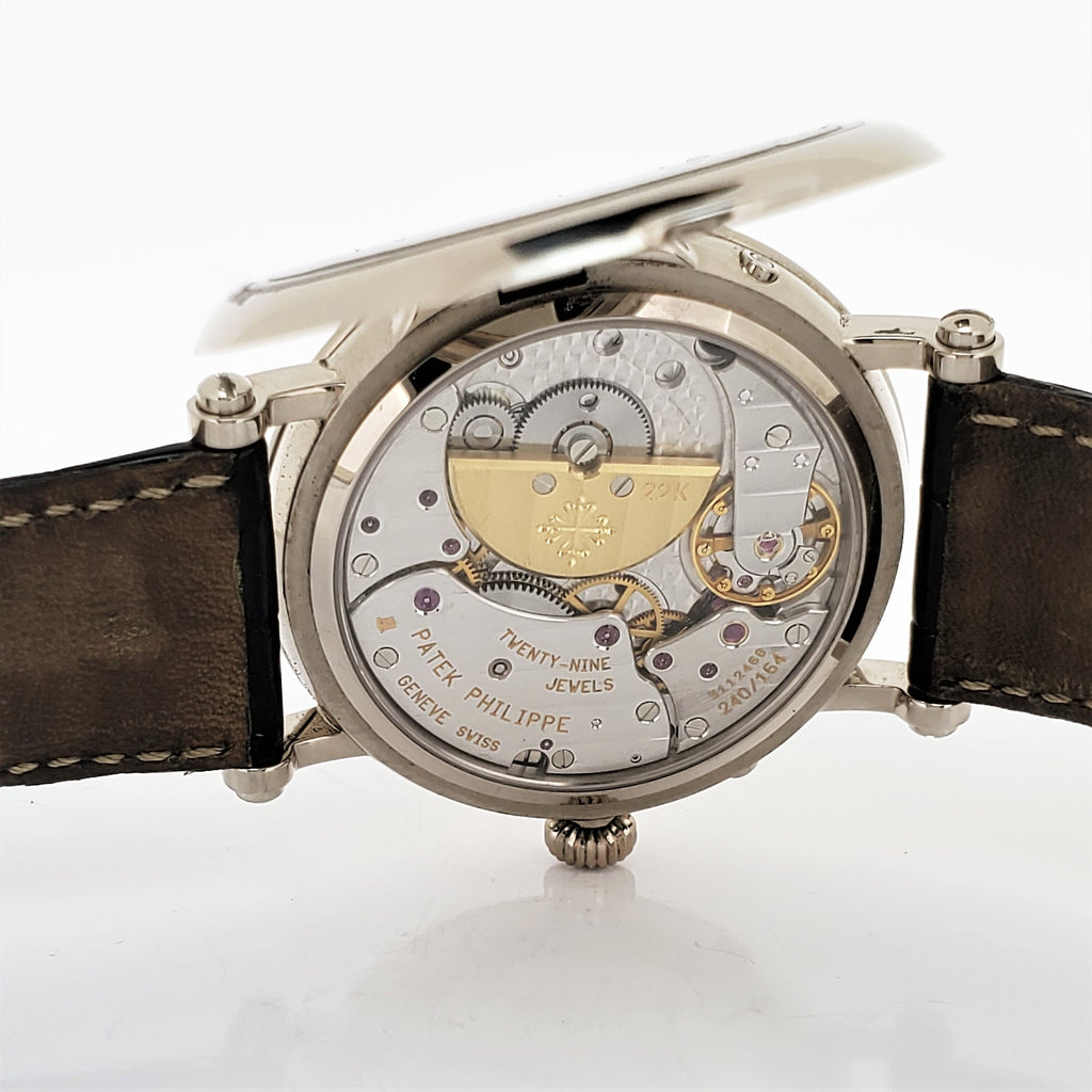 Patek Philippe 5054G-001 Complicated Officers Case Watch circa 2000