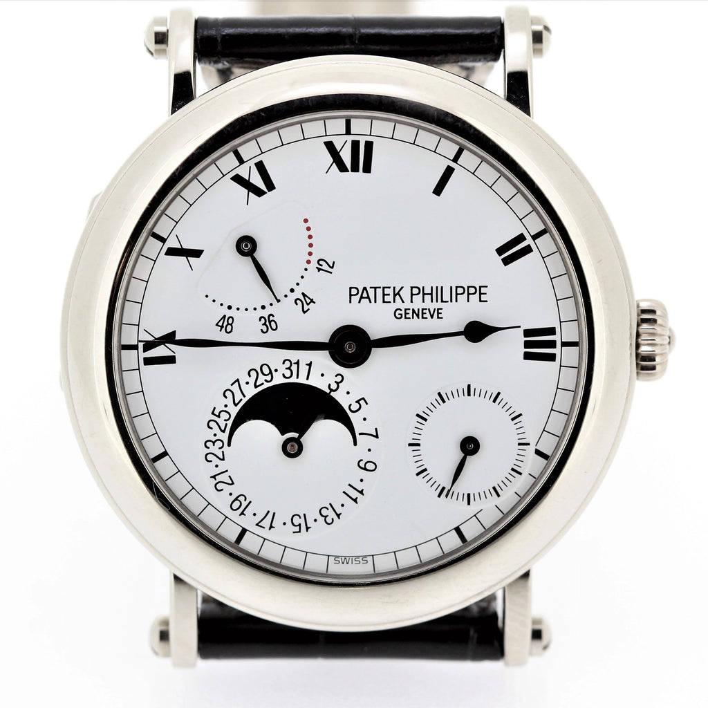 Patek Philippe 5054G-001 Complicated Officers Case Watch circa 2000