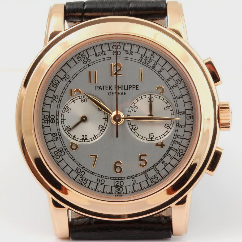 Patek Philippe 5070R Chronograph Watch Rose gold 42 mm Case Circa 2004