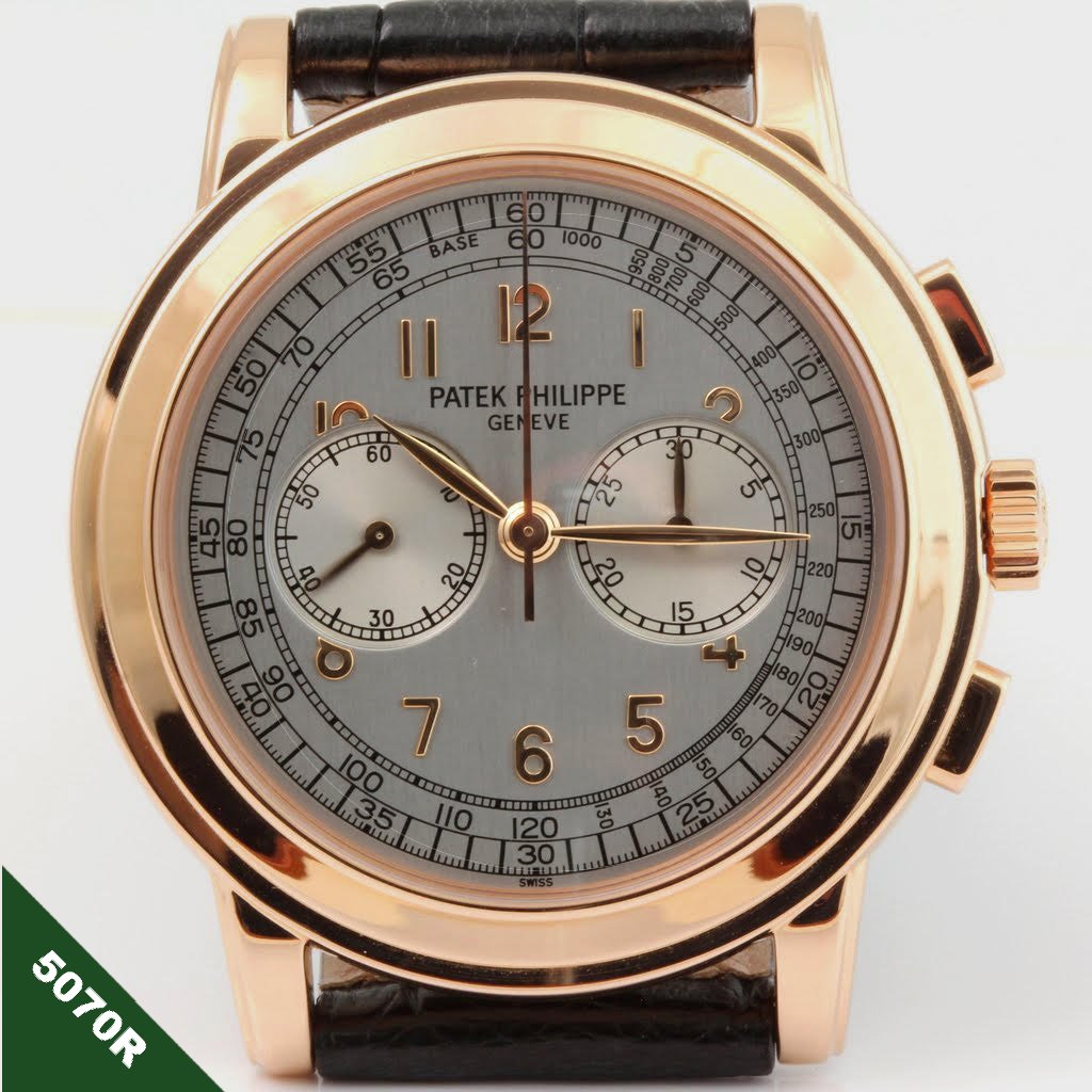 Patek Philippe 5070R Chronograph Watch Rose gold 42mm, Full Set- Circa 2004